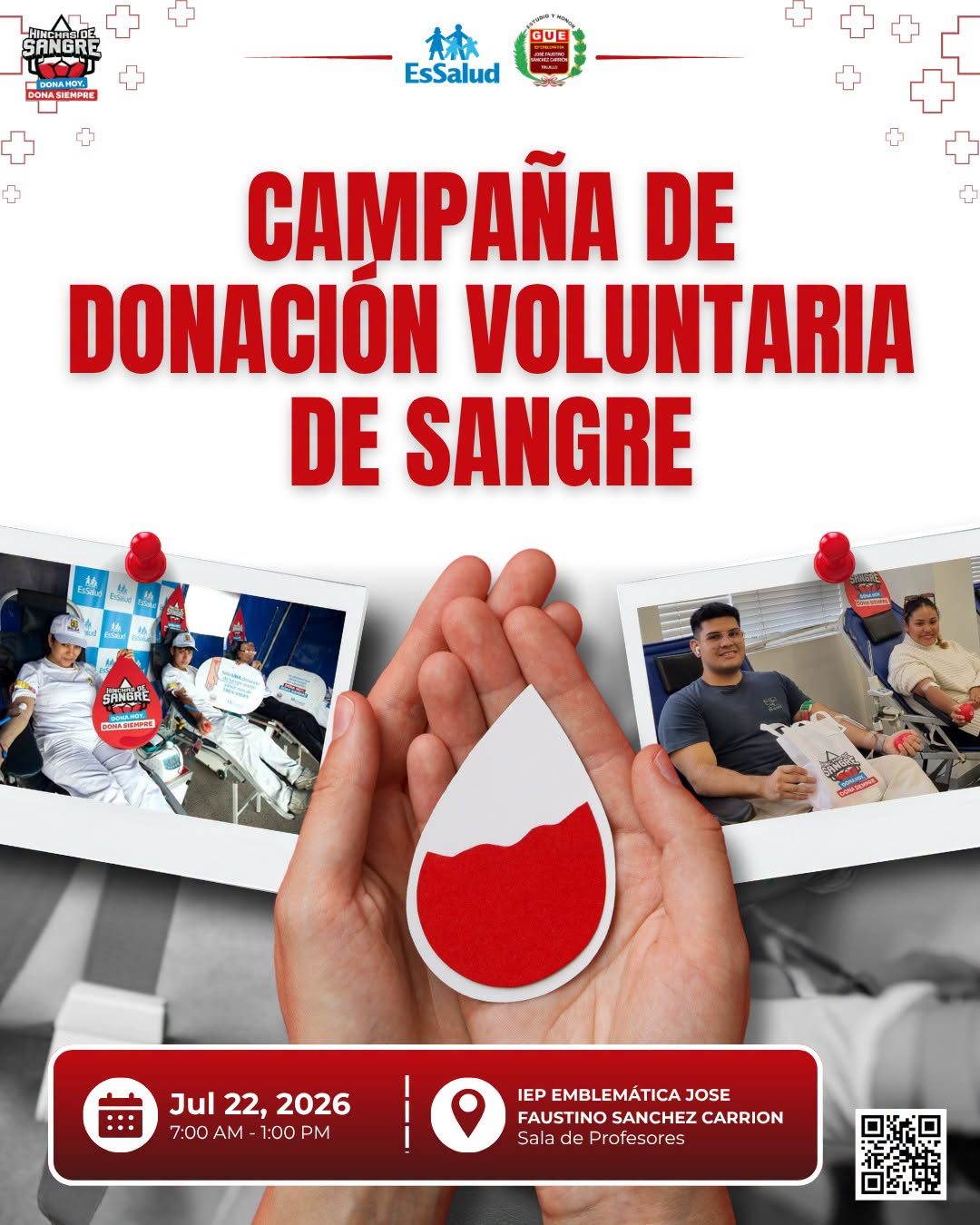 ¡Dona sangre, dona vida! Tu solidaridad puede marcar la diferencia